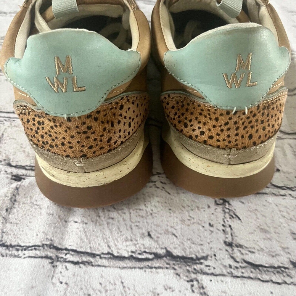 Madewell Kickoff Trainer Sneakers Sport Dot Calf Hair & Nubuck Size 7 - Picture 4 of 7